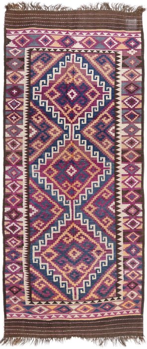 Afghan - 双面无绒头地毯 - 353 cm - 147 cm