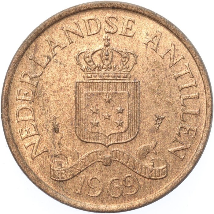 Netherlands Antilles. Juliana (1948-1980). 2 1/2 Cent 1969 - Proefontwerp
