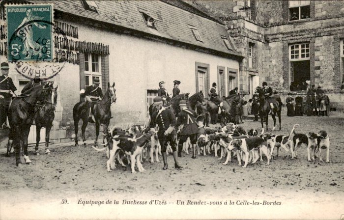 Frankrijk - mooie collectie jachttaferelen, Le Prince Murat, Saint Hubert feesten, , CPA - Ansichtkaarten (Collectie van 45) - 1905