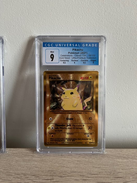 The Pokémon Company - Graded Card CGC 9 - Pikachu 58 Gold Metal Cards Celebrations - 2021
