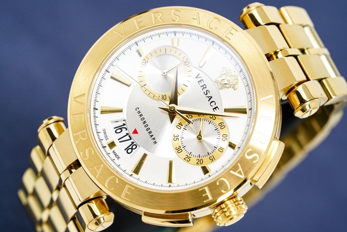 Preview of the first image of Versace - Chronograph Aion Gold - VBR060017 - Men - 2011-present.