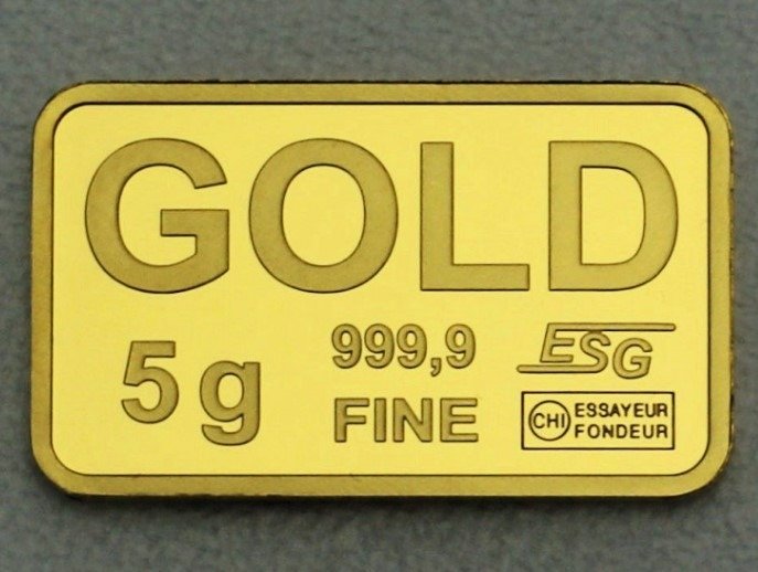 5 gramas - Ouro - Valcambi