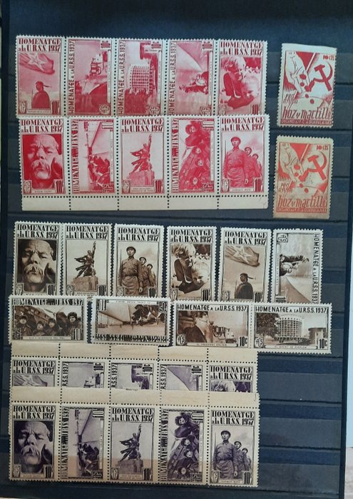 Spain - Batch of Civil War stamps - Edifil