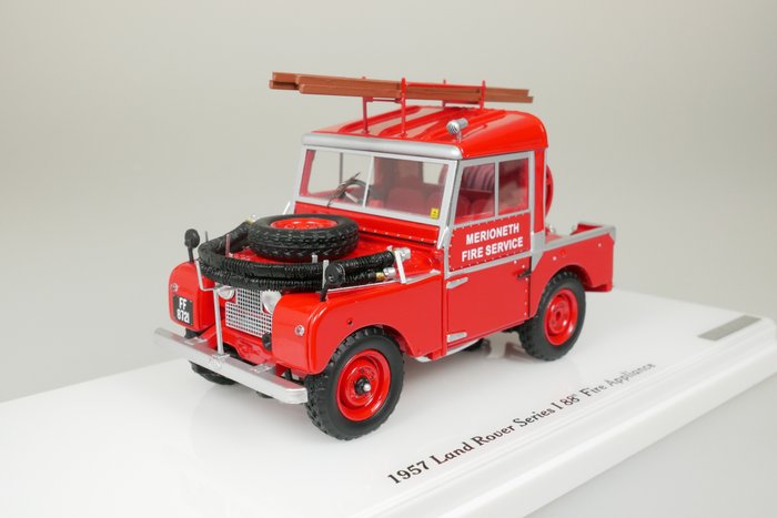 Used, TrueScale Miniatures - 1:43 - Land Rover Series I 88" Fire Appliance brandweer - 1957 for sale  