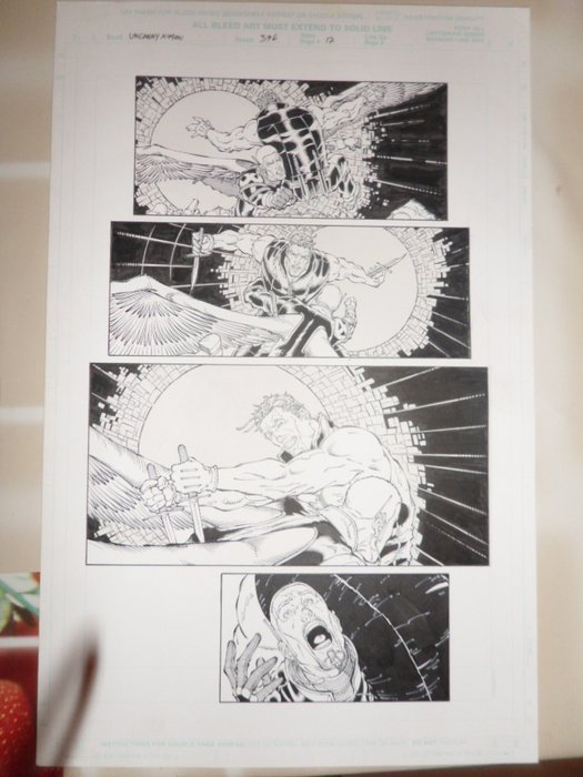 X-Men Vol 1 #396- Page 17 - 11x17 inches - Original Artwork by Ian Churchill - Loose page - Unique copy - (2001)