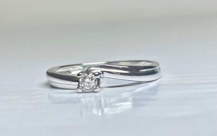 Image 3 of Bliss - 18 kt. White gold - Ring - 0.10 ct Diamond