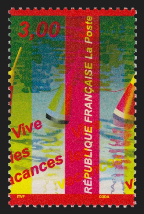 Frankreich 1999 - Variety, very shifted yellow + “piquage à cheval” (misperforation), mint** - Yvert n° 3243b