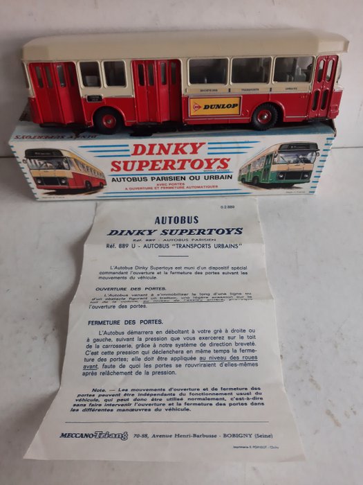 Dinky Toys - 1:48 - ref. 889U Autobus Parisien - Fabriqué en France