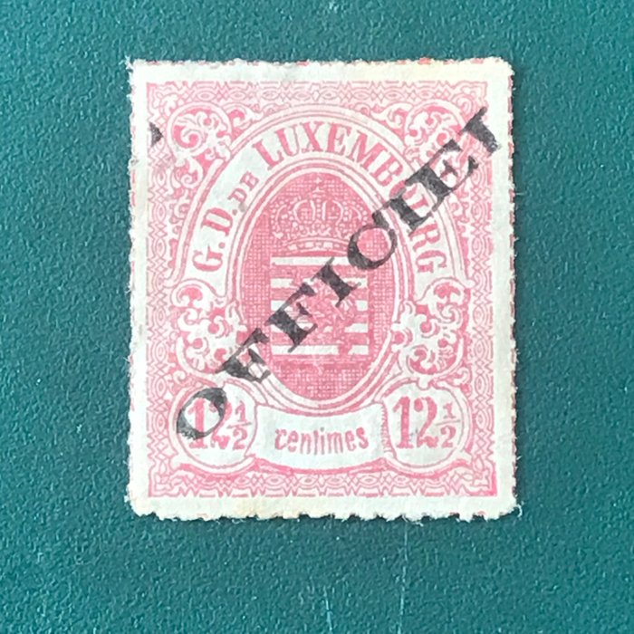 Luxembourg 1875 - 12.5 cent Coat of arms with overprint type I - Inspected - Michel 4I