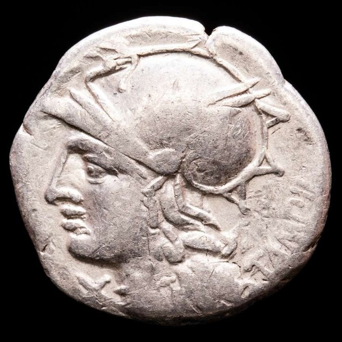 Roman Republic. M. Baebius Q. f. Tampilus, 137 BC. AR Denarius,  Rome - TAMPIL / M BAEBI Q F Apollo in cuadriga