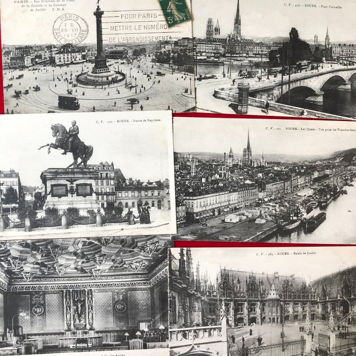 Frankrijk - Stad en Landschap, ook kleinere plaatsen - Ansichtkaarten (190) - 1908