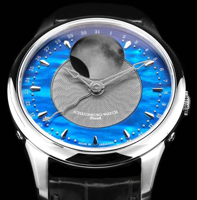 Preview of the first image of Schaumburg Watch - Perpetual MooN Nebula - High End ECHTE MONDPHASEMoonphase - Men - 2011-present.