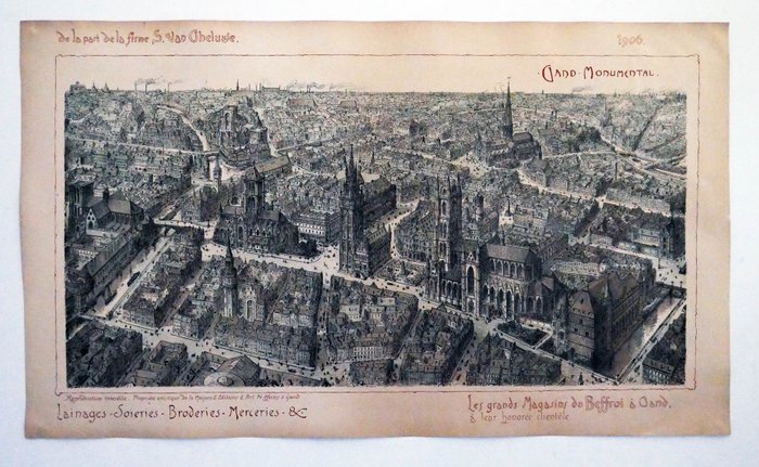Nicolas & Armand Heins - De monumentale stad Gent - Années 1900