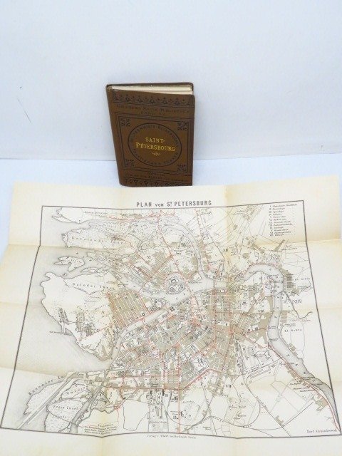 Ch. Fréd. Roessler - Saint-Pétersbourg, avec un supplément... Guide pratique avec deux cartes et un plan - 1887