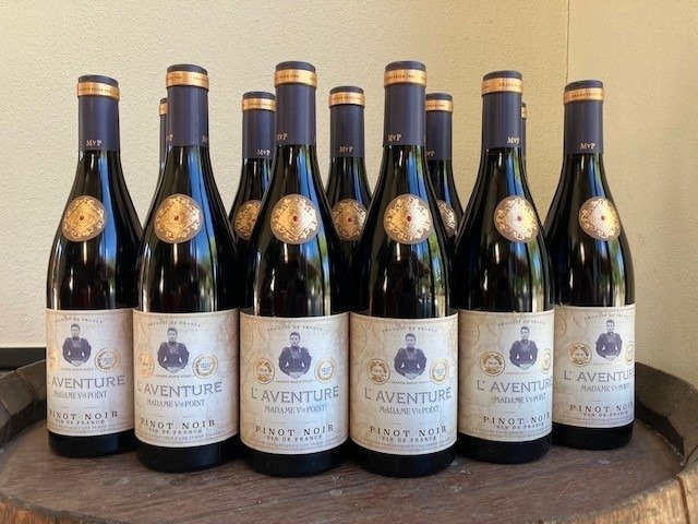 2022 Pinot Noir "L'Aventure" - Mme Veuve Point - Burgund - 12 Flaschen (0,75 l)