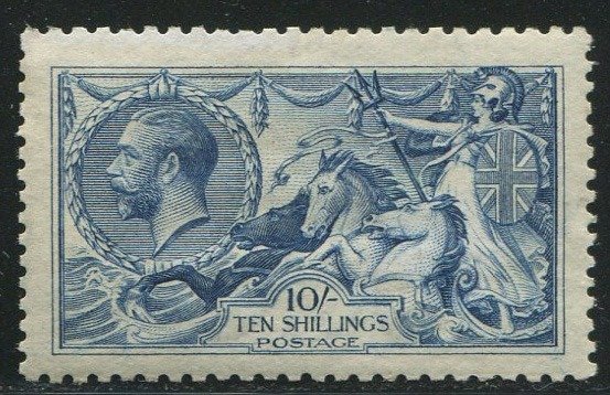 Groot-Brittannië - Engeland 1915 - 10 shilling Seahorse De La Rue printing MINT - Stanley Gibbons nr 412