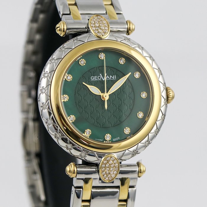 Preview of the first image of GEOVANI - Swiss Diamond Watch - GOL581-SG-D-12 "NO RESERVE PRICE" - Women - 2011-present.