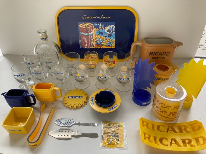 Ricard - Attributi Ricardo (28) - Vetro, Metallo, Ceramica, Plastica, Cartone