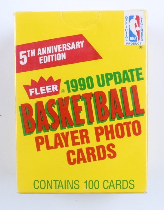 1990 Fleer - Update Basketball Player Photo Cards (Sealed Box)