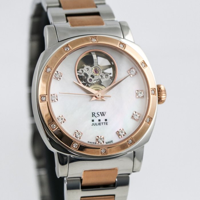 Preview of the first image of RSW - Juliette Diamond automatic - RSWA115-SR-D-7 "NO RESERVE PRICE" - Women - 2011-present.