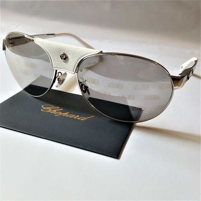Chopard – 23K White Gold – Limited Edition 999 – Special Pattern Lenses – New – Zonnebril