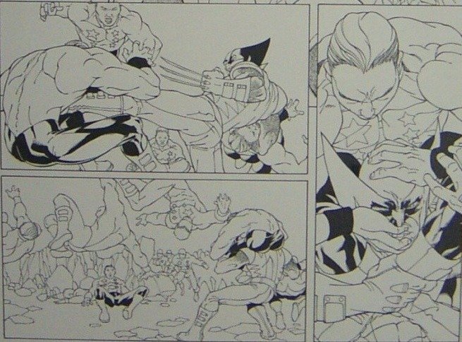 X-Men Vol 2 #160 - page 10 - 11x17 inches - Original Artwork by Salvador Larroca - Losbladig - Uniek exemplaar - (2004)