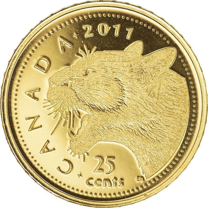Canada. 25 Cents 2011 Royal Canadian Mint 'Cougar'