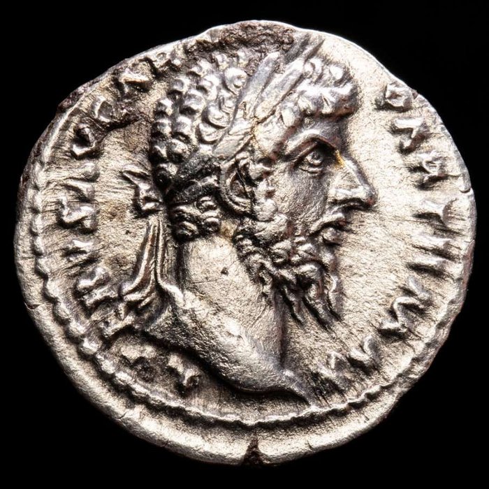 Roman Empire. Lucius Verus (AD 161-169). AR Denarius,  Rome mint - TR P VI IMP V COS III, Aequitas standing left, holding scales and cornucopiae.