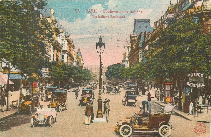 France - Department 75 - Paris - colorized maps - Postcards (60) - 1900-1930