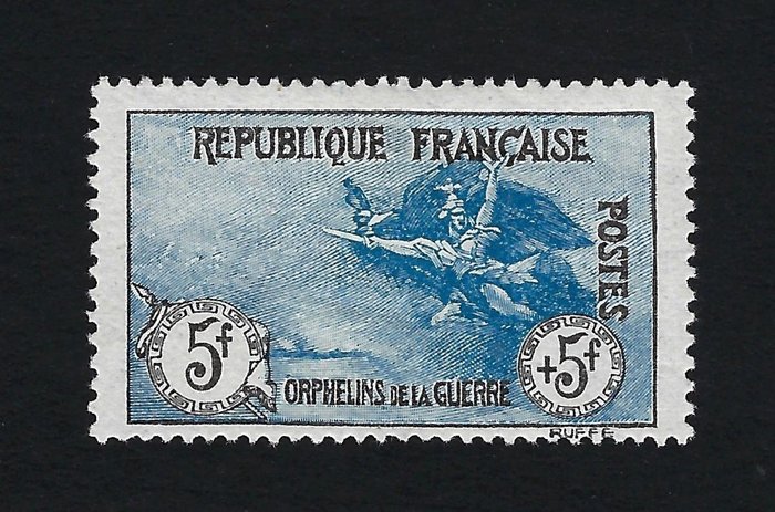 Frankreich 1917/1918 - Orphelins de la guerre 5 Francs + 5 Francs well centered