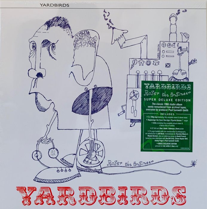 The Yardbirds - Yardbirds - Roger The Engineer (Super Deluxe Box with 2xLP, 7" single, 3x CDs, posters and booklet) - 2xLP Album (dubbel album), 45-toerenplaat (Single), 7" EP, Ansichtkaart, Boek, CD's - Mono, Remastered, Stereo - 2021/2021