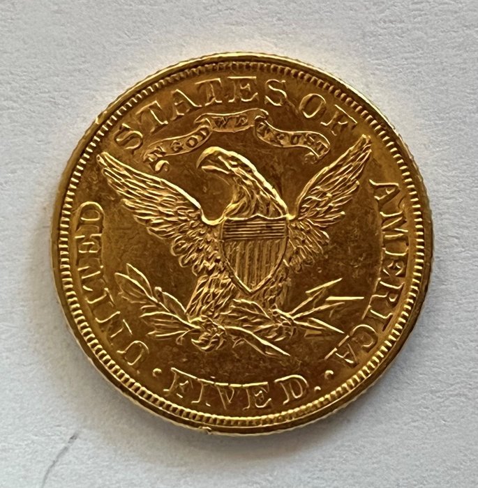 United States. 5 Dollars 1893