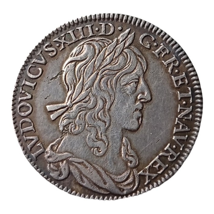 France. Louis XIII (1610-1643). 1/4 Écu 1642 A