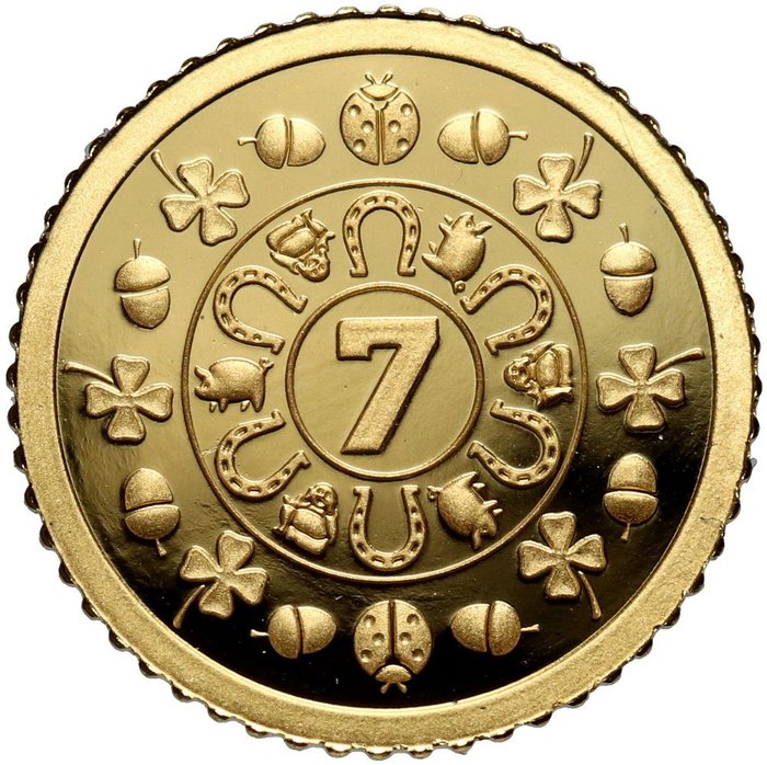 Niue. 2,5 Dollars 2022 'Luck Symbols' - with original capsule