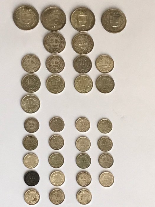 Switzerland. 34 Coins