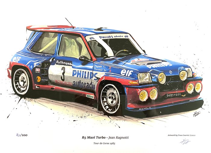 Renault 5 Maxi Turbo - Rallye - Jean Ragnotti - Opera d’arte