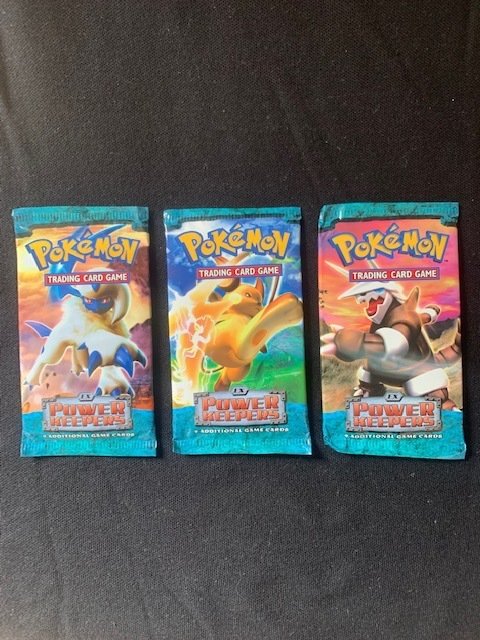 The Pokémon Company - A set of 3 POKEMON "Ex Power Keepers" boosters in English ! Sealed and genuine !