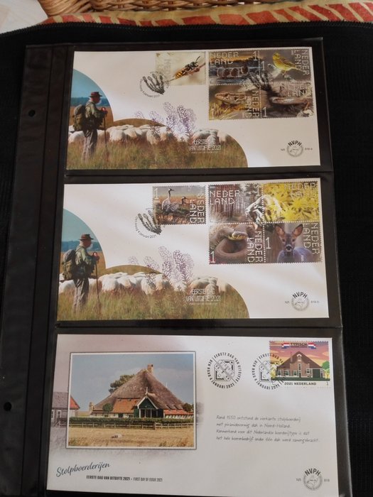 Netherlands 2021 - A complete year of FDCs - NVPH E818a/E835b
