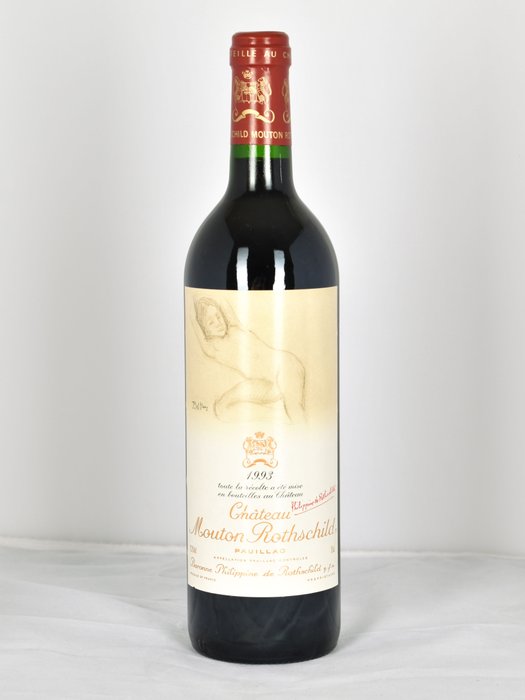 1993 Chateau Mouton Rothschild - Pauillac 1er Grand Cru Classé - 1 Bottiglia (0,75 litri)