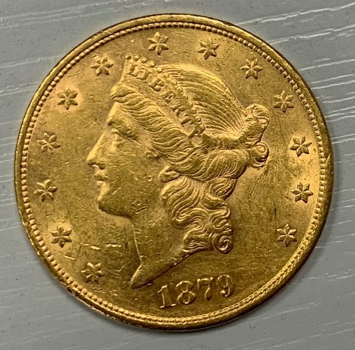 Verenigde Staten. 20 Dollars 1879 (33,44 g .900)