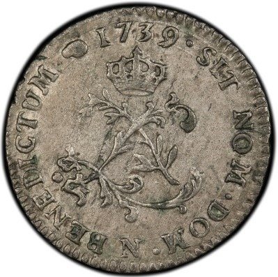 France. Louis XV (1715-1774). 2 Sols (Sou Marqué) 1739-N, Montpellier