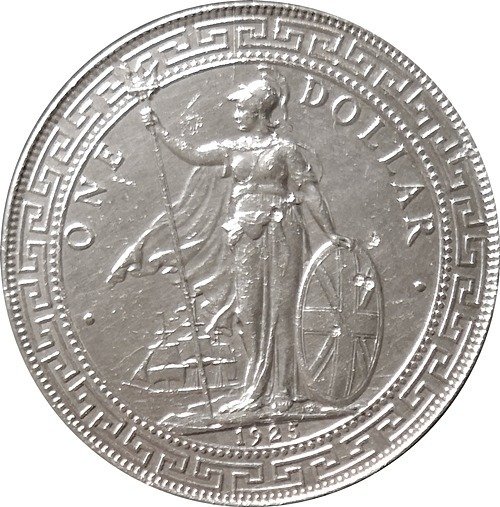 British Hong Kong. Trade Dollar 1925 (no mintmark). besseres Jahr