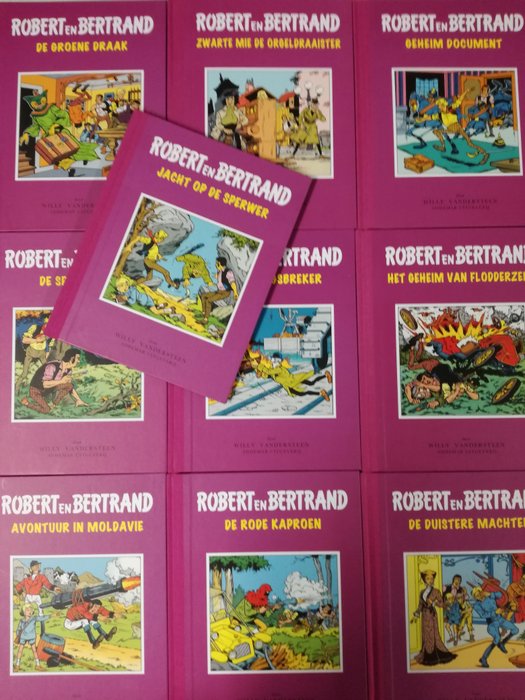 Robert en Bertrand - 10 luxe hardcover uitgaven met linnen rug (delen 11 tot en met 20)