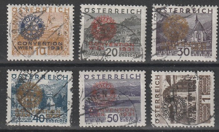 Österreich 1931 - Rotary - Michel 518/523
