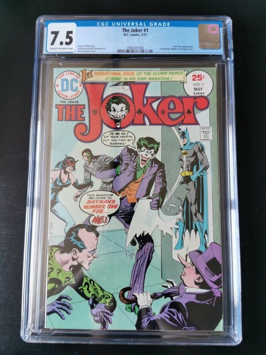 Joker 1 - Joker #1 CGC 7.5 - Agrafé - EO - (1975)
