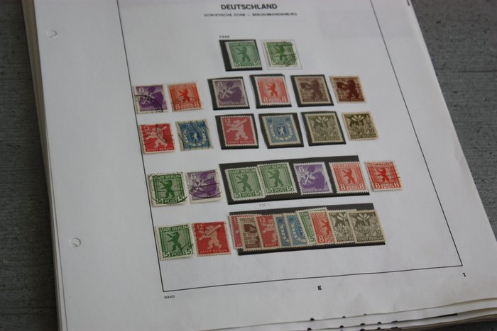 Alliierte Besetzung - Deutschland 1945/1949 - Collection on album pages Briefmarken Deutsche, gebraucht gebraucht kaufen  
