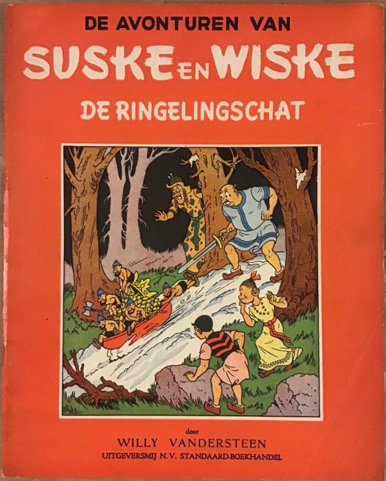 Suske en Wiske RV-13 - De Ringelingschat - Agrafé - EO - (1951)