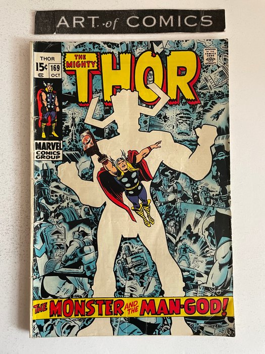 The Mighty Thor #169 - Origin Of Galactus - Watcher & Thermal Man Appearance - Mid Grade! - Very Hot Book!! - Softcover - Eerste druk - (1969)
