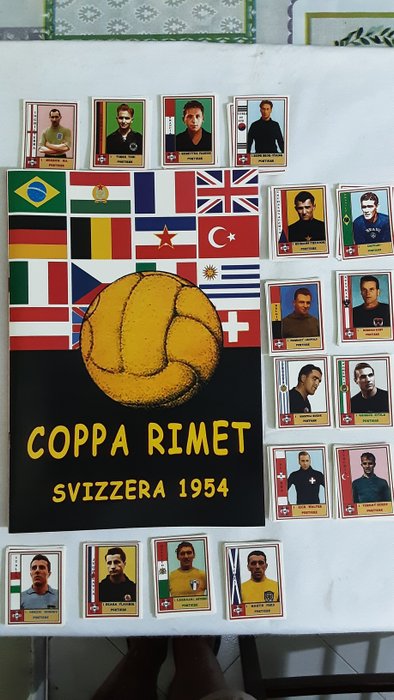 Variant Panini - World Cup Switzerland 1954 - 1 Empty album + complete loose sticker set
