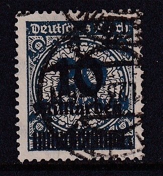 German Empire 1923 - OPD Stettin certificate: Oechsner BPP. - Michel: 335A Wb